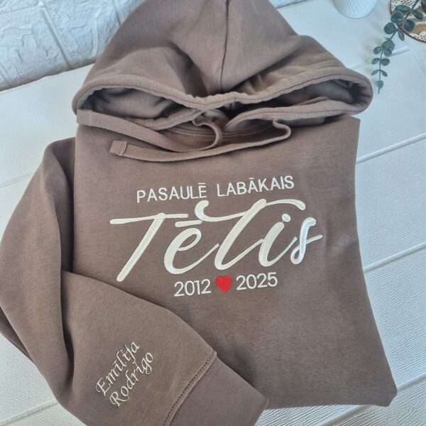 labākais tētis pasaulē, izšuvums