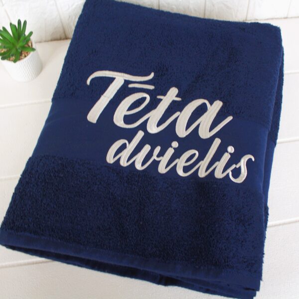 Ideja dāvanai - tēta dvielis, izšuvums